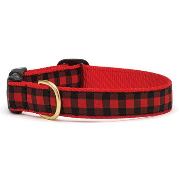 XS Buffalo Check Collar & Leash by Up Country