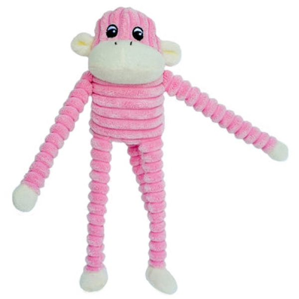 Spencer the Small Pink Crinkle Monkey by Zippy Paws